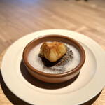 レスピラシオン - ⑧北海道月光百合根、白山ツキノワグマのラグー、薪の香りのベシャメル、能登１１５(椎茸)