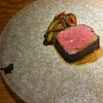 トムクリオーザ - 相方　牛ヒレ肉　薪焼き　黒胡椒ペースト　薪焼き野菜