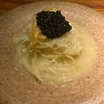 トムクリオーザ - ジャガイモ　発酵バター　トッラクーラ(イタリアの魚醤) キャビア