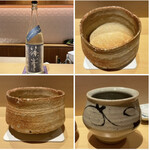 銀座 しのはら - 本日の酒碗と最初のお酒