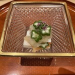 銀座 しのはら - 小鉢　上半分　小肌と長芋みぞれ酢