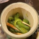 銀座 しのはら - 万願寺とばちこ