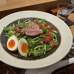 饗 くろ喜 - 三浦さんの春芹の和えそば　1,800円