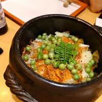 割烹 八彩 新大阪店 - 桜海老の釜めし