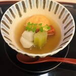 山玄茶 - 小芋、赤蒟蒻、蕗、桜海老