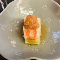 山玄茶 - 汲み上げ湯葉豆腐  雲丹 車海老