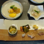 さざ波 - 2010.4.29 からし酢味噌和え / 胡麻汚し / 前菜３種