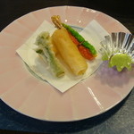 さざ波 - 2010.4.29 揚げ物 ３種 & 抹茶塩