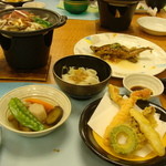 かんぽの宿 草津 - 2010.7.29 椀ものの蓋を取り,全景を撮ってみる。