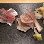 蛇の目鮨 - 〆鰺・春子鯛