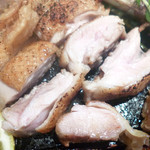 Isorokuya - 冠地鶏の炙り焼きアップ