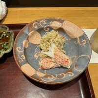 寿し処 寿々 - 毛蟹。そのまま、ポン酢で頂く。