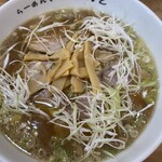 あきんど - 白髪ネギをかき分けた先にはしっかりとメンマが…