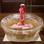 燦 別邸 - ☆【燦 別邸 北新地店】さん…水晶鍋であぐー豚をしゃぶしゃぶ(≧▽≦)/～♡☆