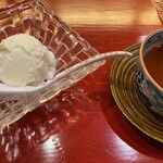 割烹一文 - メロンのジェラート