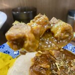 ヌードル＆スパイスカレー 今日の1番 - ポークがお皿にゴロゴロ入ってます！