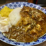 ヌードル＆スパイスカレー 今日の1番 - 朝限定セットのカレー(本日は和風ポークカレー)