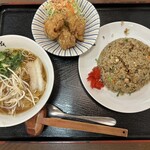 河本食事処 - まんぷくセット 1122円