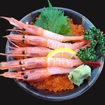 단새우・연어알 덮밥