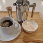 トーコーキッチン - 手作り　牛乳寒天　＋　ホットコーヒー