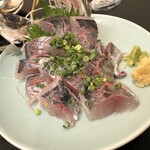 魚と米 - 鯵姿お刺身