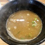 らーめん いつ樹 - スープ割り　目玉オヤジになって浸かりたい