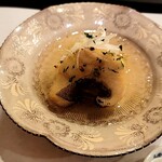 馬車道 大かわ - アイナメと焼きナスの葛煮