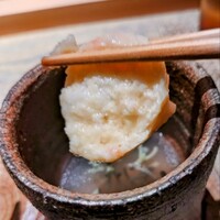 天ぷらあら木 - お吸い物﻿(アサリのしんじょう、じゅん菜入り)