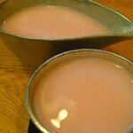 炭火焼鳥 おんどり - さくらいろ　純米にごり酒