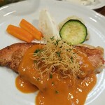 キッチン ブルー グローブ - 正面から、オマールの色合いが良いです