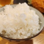 とんかつ 七十朗 - 硬めのご飯もウマウマ