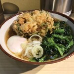 そばの神田東一屋 - アサソバビンボー！　
      朝そば＋小柱かき揚げ！