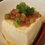 炭火焼鳥 おんどり - 選べるお通しより、温奴~マーボーあんかけ~