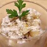 波へい - りんごとくるみの白和え