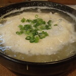 炭火焼鳥 おんどり - 鶏出汁の玉子雑炊