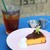 Cafe Snug - その他写真:【2024.06】かぼちゃのチーズケーキ(税抜500円)、キャンベルズパーフェクトティー(税抜495円)