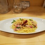 カジュアルフレンチBar 7FUKU - ペペロンチーノ(ベーコンバージョン)