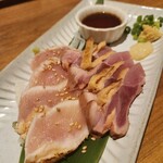 Amiyaki irori to donabe koe dono koshitsu izakaya iro dori - 鶏刺し2種盛り合わせ