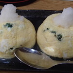 炭火焼鳥 おんどり - ほうれん草とチーズのおっぱい玉子