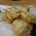 炭火焼鳥 おんどり - 湯葉とチーズ入りささみ天