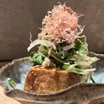 炭焼 おかげさん - 高坂鶏鳥油で揚げた揚げ出し豆腐