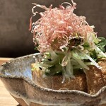 炭焼 おかげさん - 高坂鶏鳥油で揚げた厚揚げ