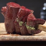 炭焼 おかげさん - 阿波尾鳥肝　