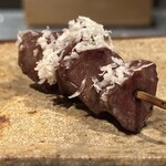 炭焼 おかげさん - 阿波尾鳥砂肝山山葵