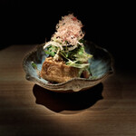 炭焼 おかげさん - 高坂鶏鳥油で揚げた揚げ出し豆腐