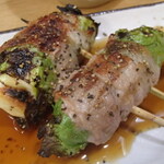 炭火焼鳥 おんどり - 豚巻きレタスチーズ串