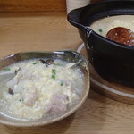 炭火焼鳥 おんどり - 鶏出汁のたまご雑炊