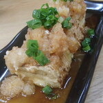 炭火焼鳥 おんどり - かんずりおろしの厚揚げ串