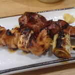炭火焼鳥 おんどり - ねぎま、レバー