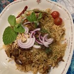 ブルーラグーン レストラン - チキンビリヤニ上から